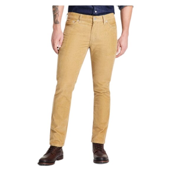 Levis 511 Slim Fit Corduroy Jeans Men's Size 36x32 Stretch Harvest Gold Beige - Picture 3 of 13